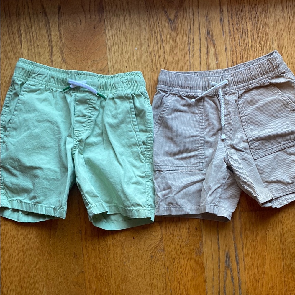 Cat & Jack Kids' Green and Tan Shorts Set